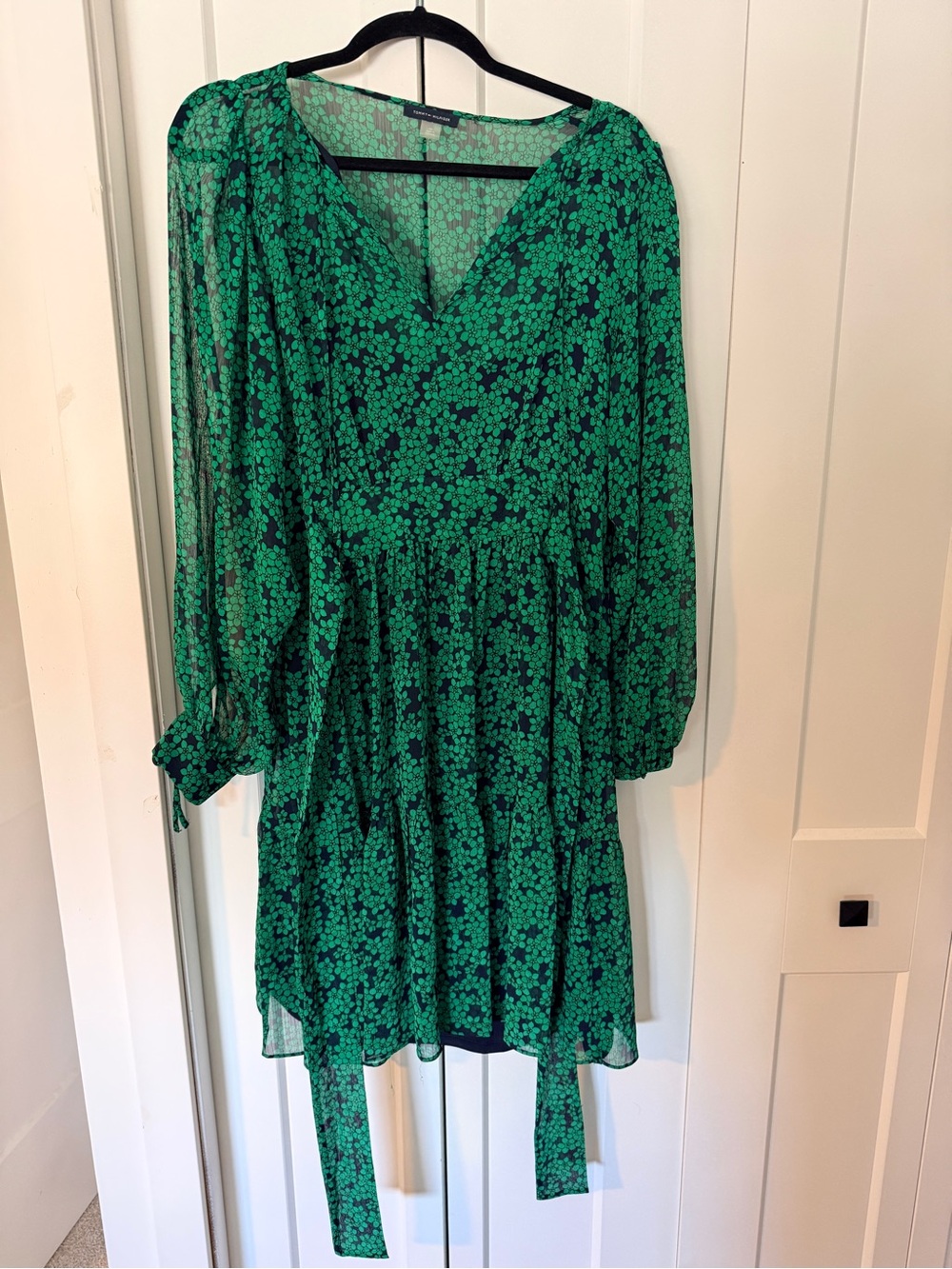 Tommy Hilfiger Green Floral Dress - Excellent Condition